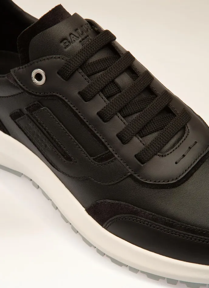 Men Bally Sneakers Demmy 8211 Leather Sneakers In Black