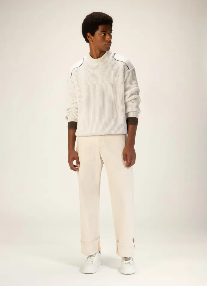 Men Bally Sneakers Maxim 8211 Leather Sneakers In White