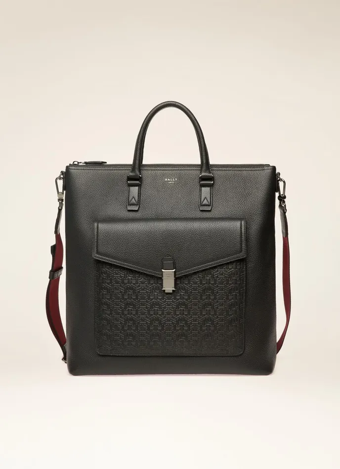 Men Bally Tote Bags Bickie 8211 Leather Tote Bag In Black