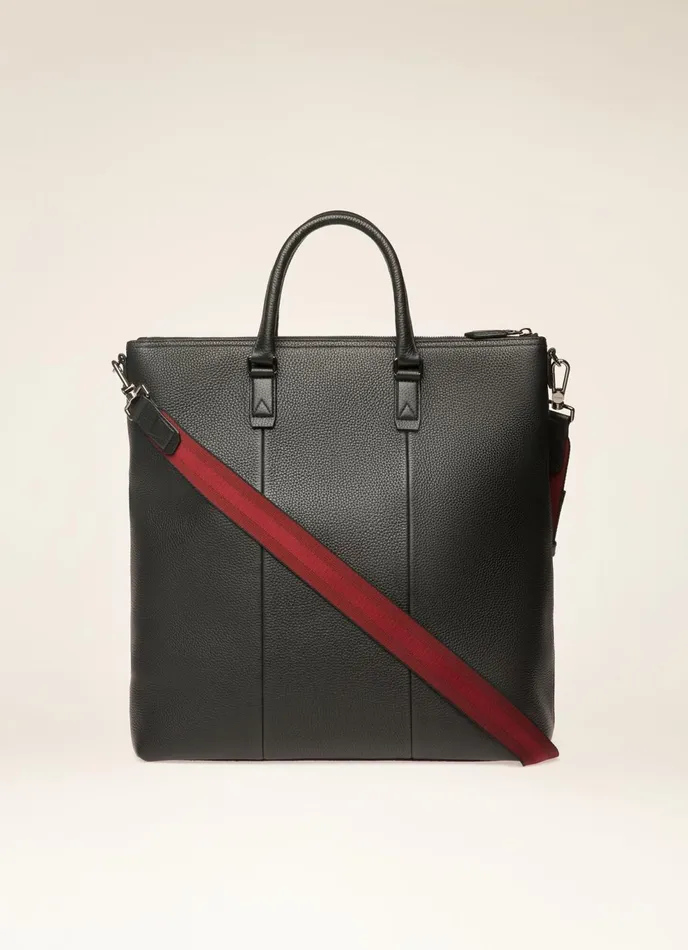 Men Bally Tote Bags Bickie 8211 Leather Tote Bag In Black