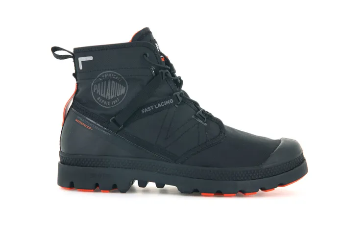 Men Boots PALLADIUM PAMPA TRAVEL LITE WATERPROOF Blackblack