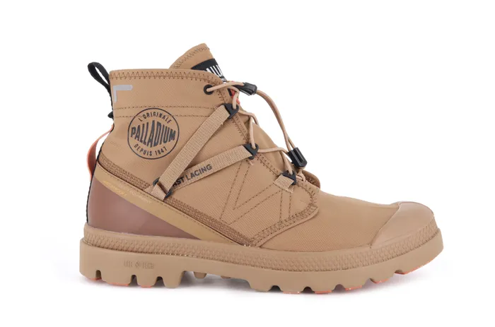 Men Boots PALLADIUM PAMPA TRAVEL LITE WATERPROOF Brown Sugar