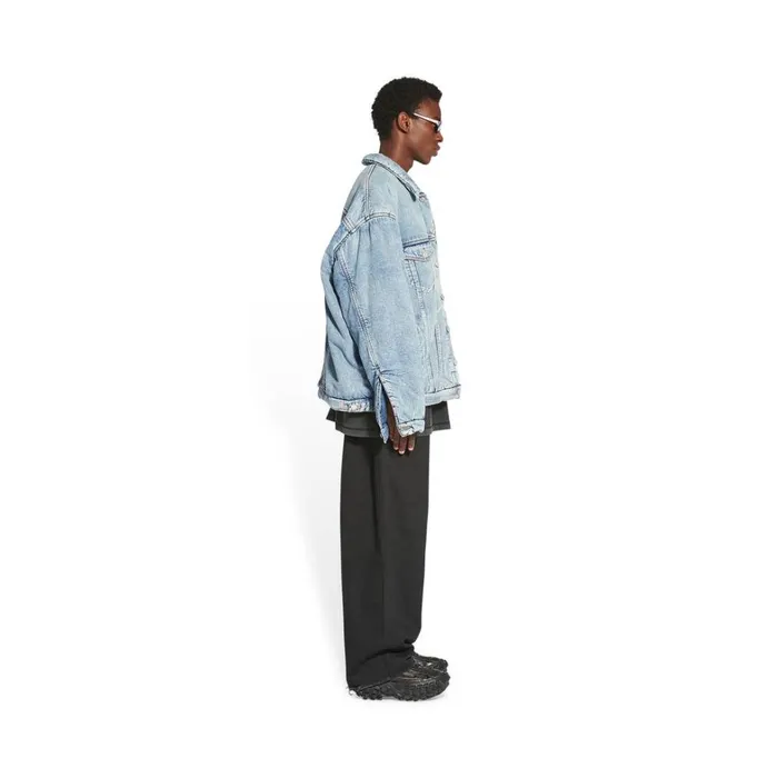 Men Coats and Jackets Balenciaga Padded Jacket In Indigo