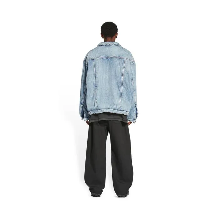 Men Coats and Jackets Balenciaga Padded Jacket In Indigo