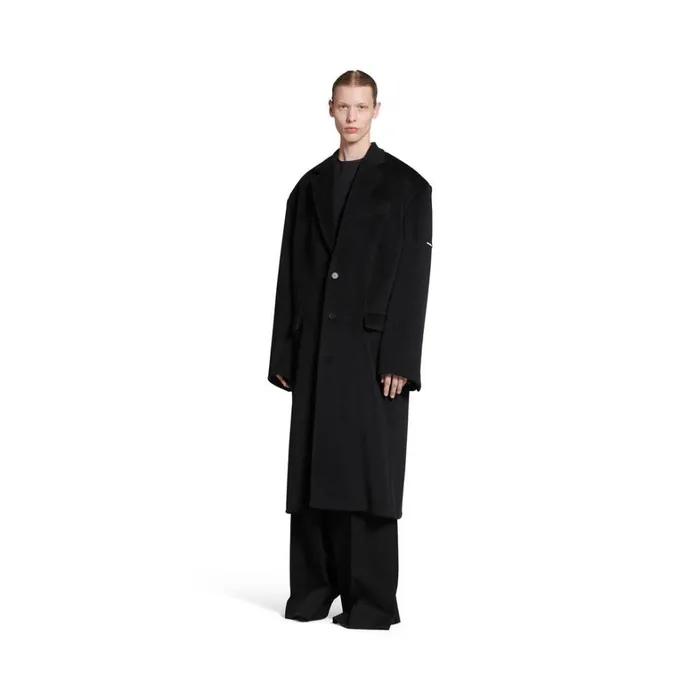 Men Coats and Jackets Balenciaga Skater Tailored Coat In Black