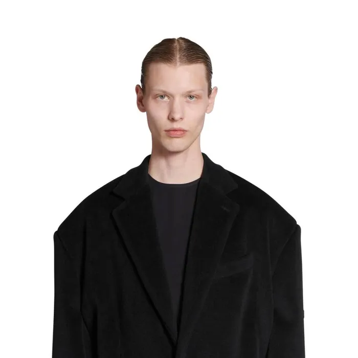 Men Coats and Jackets Balenciaga Skater Tailored Coat In Black