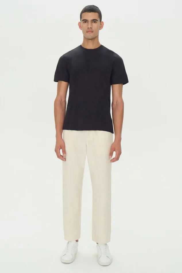 Men Cotton Crewneck Black Jonathan Simkhai Tops and TShirts