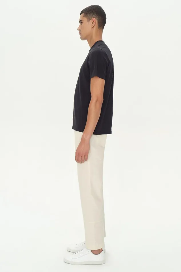Men Cotton Crewneck Black Jonathan Simkhai Tops and TShirts