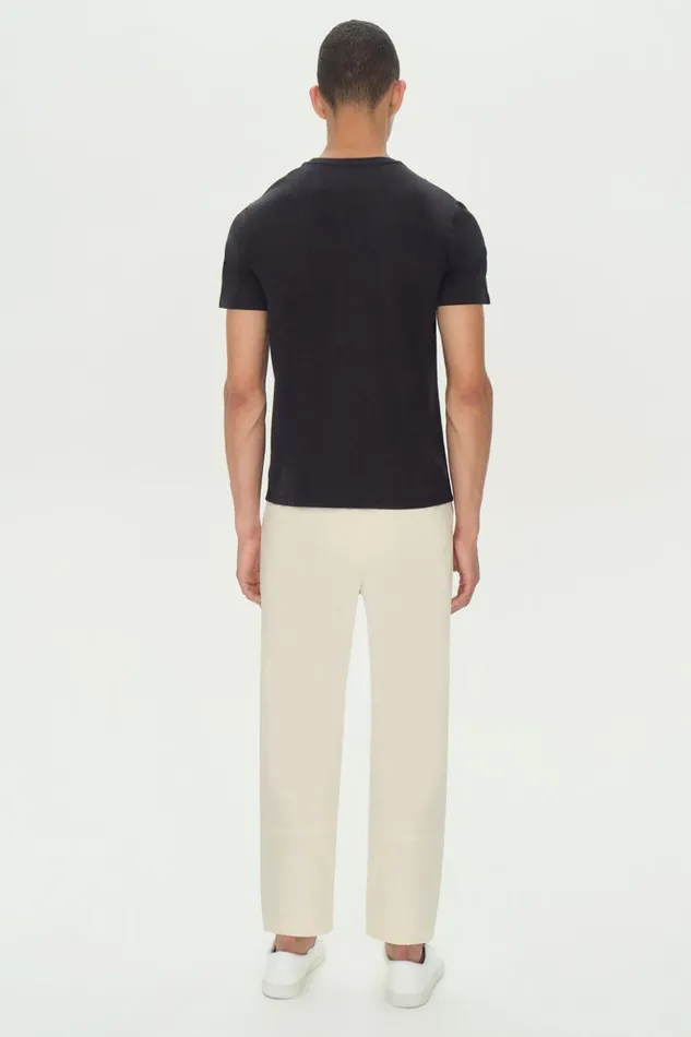 Men Cotton Crewneck Black Jonathan Simkhai Tops and TShirts