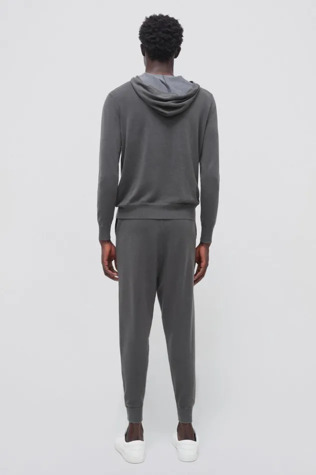 Men Cotton Pant Charcoal Grey Jonathan Simkhai Pants and Bottoms