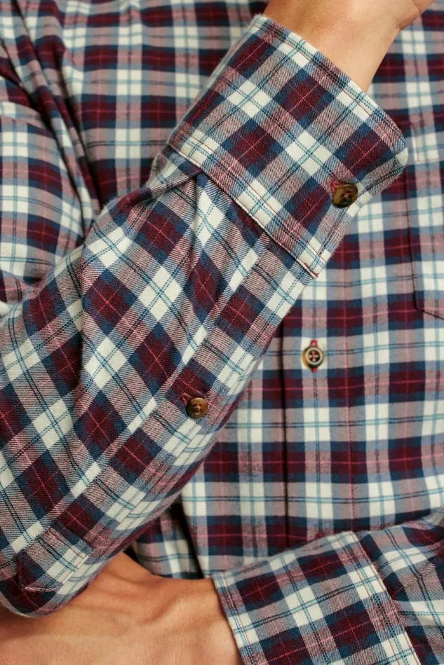 Men Everyday Lightweight Flannel Shirt Monroe Plaid Bonobos Casual Shirts
