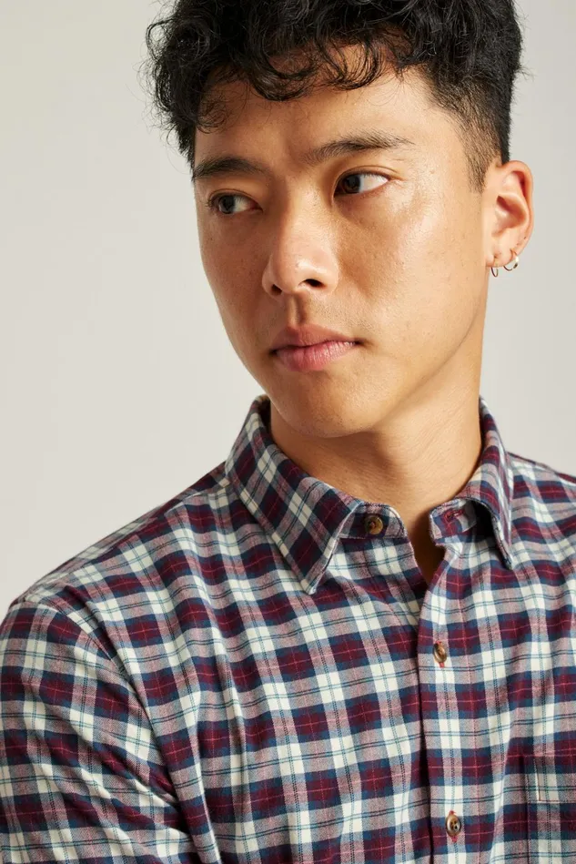 Men Everyday Lightweight Flannel Shirt Monroe Plaid Bonobos Casual Shirts