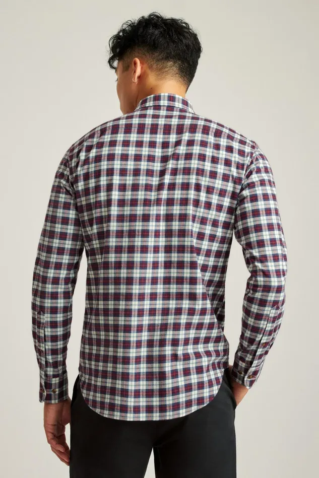 Men Everyday Lightweight Flannel Shirt Monroe Plaid Bonobos Casual Shirts