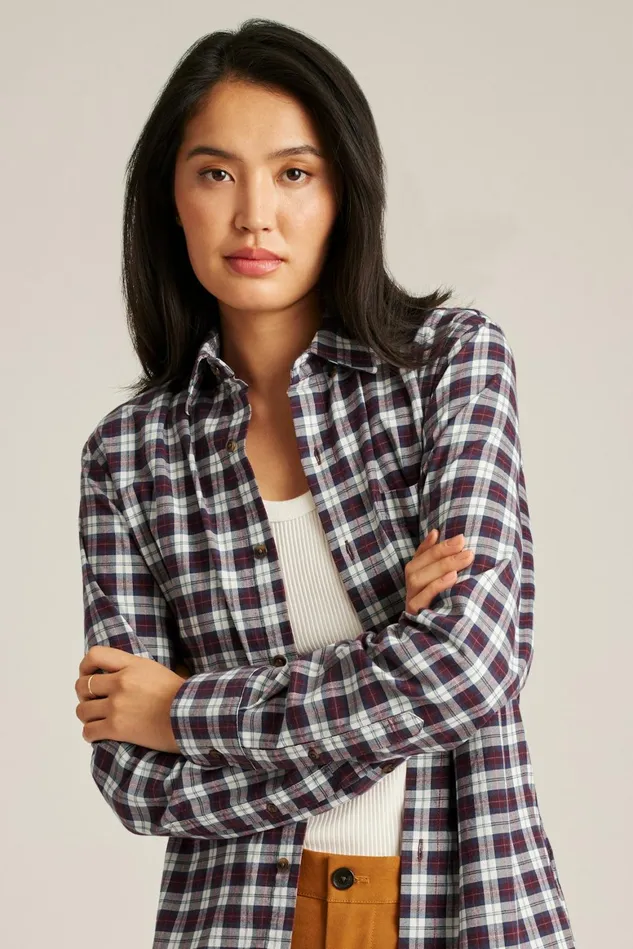 Men Everyday Lightweight Flannel Shirt Monroe Plaid Bonobos Casual Shirts