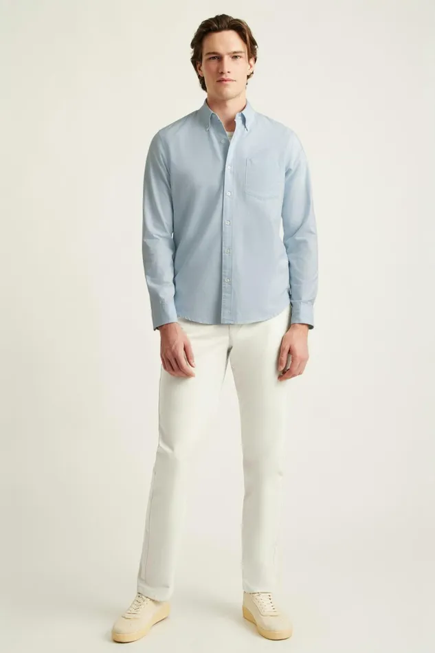 Men Everyday Oxford Shirt Celestial Blue Bonobos Casual Shirts