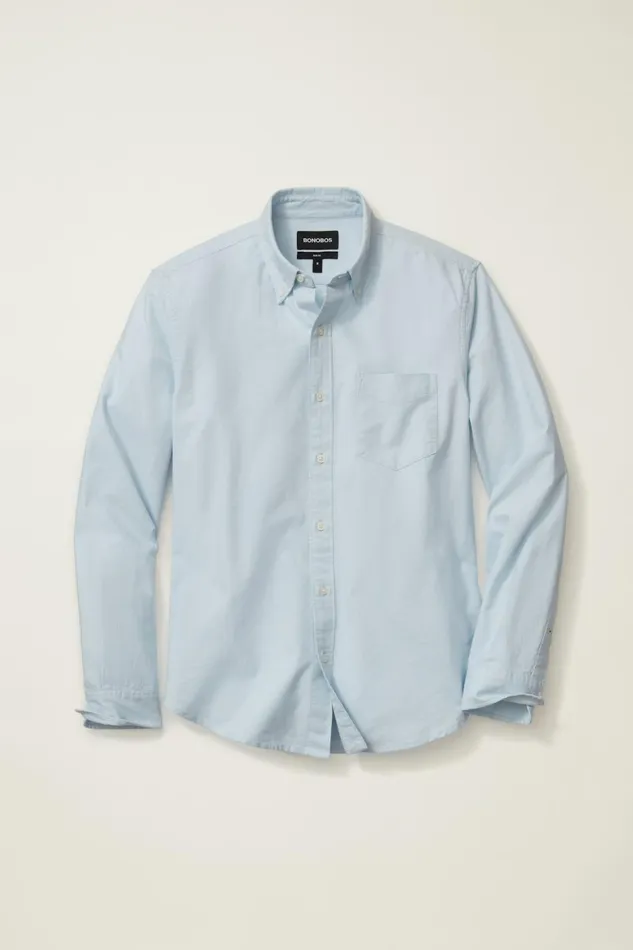 Men Everyday Oxford Shirt Celestial Blue Bonobos Casual Shirts
