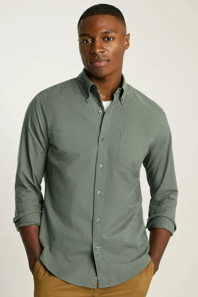 Men Everyday Oxford Shirt Olive Oxford Bonobos Casual Shirts