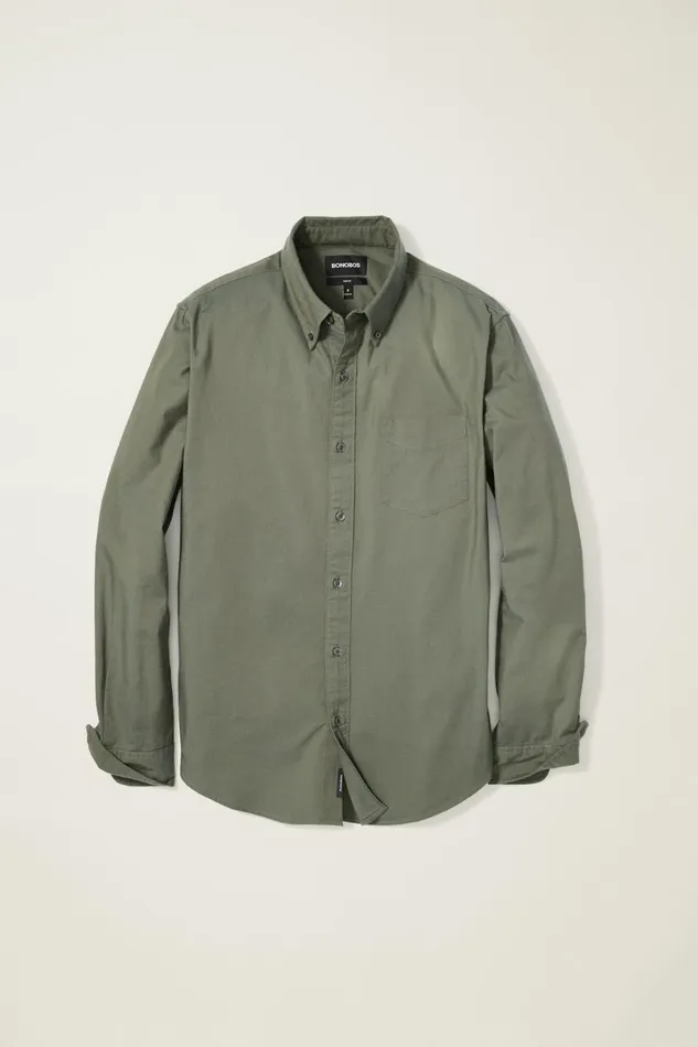 Men Everyday Oxford Shirt Olive Oxford Bonobos Casual Shirts
