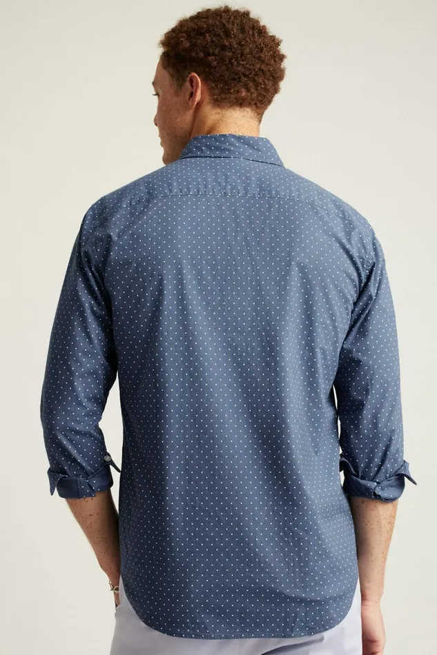 Men Everyday Shirt Navy White Dot Bonobos Casual Shirts