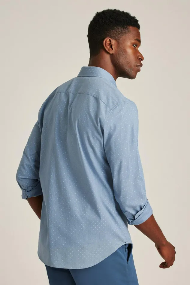 Men Everyday Shirt Smoke Green Pond Dot Bonobos Casual Shirts