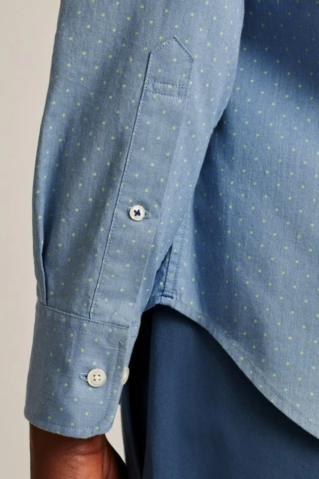 Men Everyday Shirt Smoke Green Pond Dot Bonobos Casual Shirts