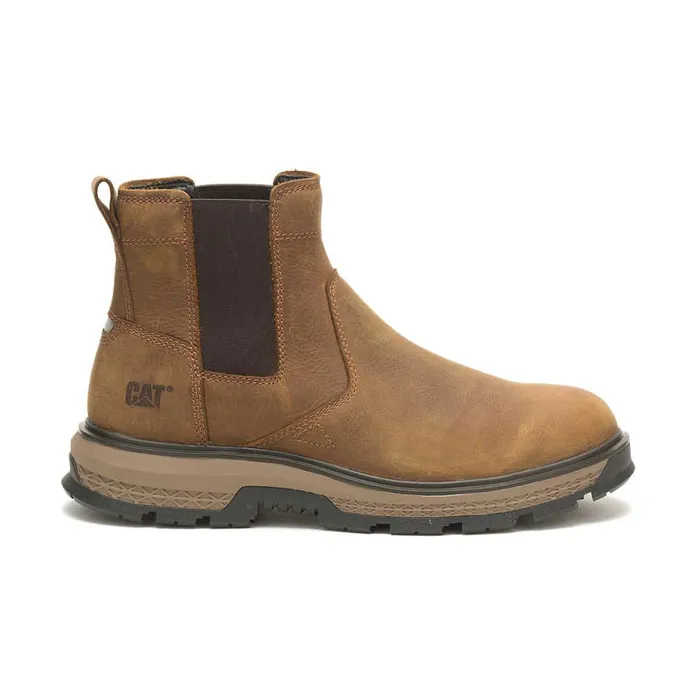 Men Exposition Chelsea Work Boot Cat Footwear Boots