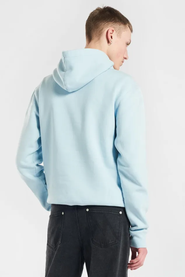 Men Fiorucci Sweatshirts and Hoodies Vintage Angels Hoodie Pale Blue Men Fiorucci Sweatshirts and Hoodies Vintage Angels Hoodie Pale Blue