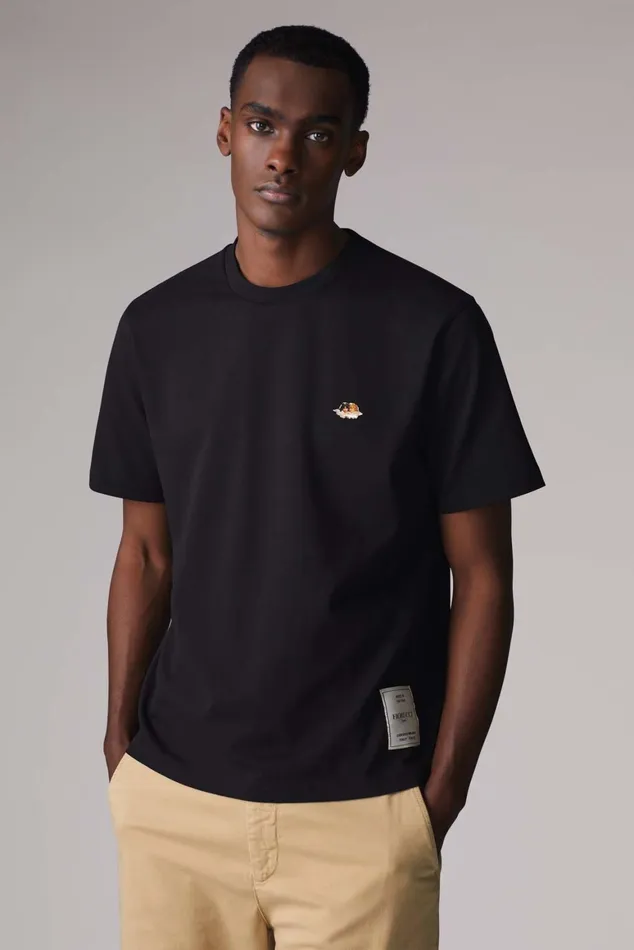Men Fiorucci TShirts and Tops Icon Angels Plaque TShirt Black Men Fiorucci TShirts and Tops Icon Angels Plaque TShirt Black