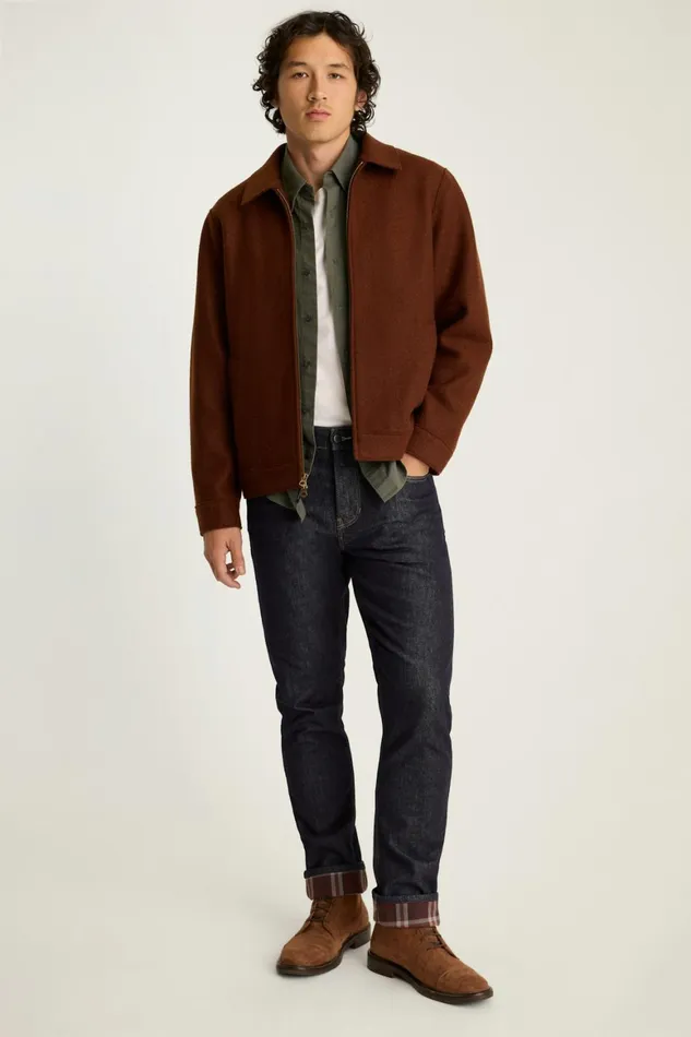 Men Fireside Flannel Lined Jean Blue Rinse Bonobos Jeans