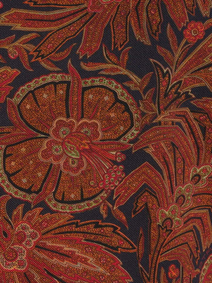 Men Floral Foliage Polo Shirt Etro Polo Shirts
