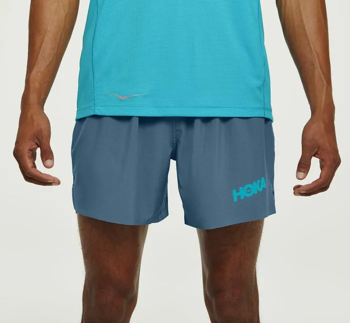 Men Glide 5034 Short Real Teal HOKA ONE ONE Bottoms