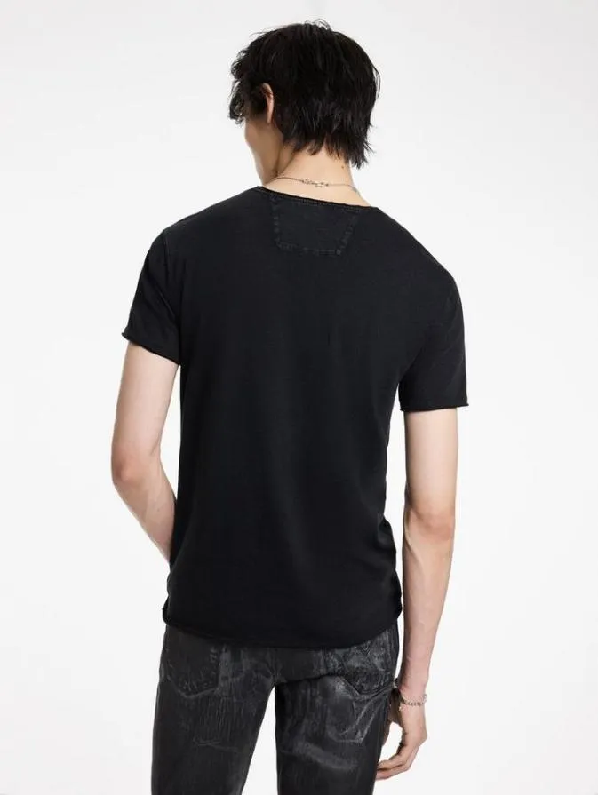 Men Graphic Tees John Varvatos BOWERY SKULL TEE Black