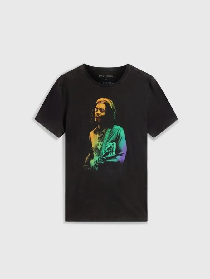 Men Graphic Tees John Varvatos PETER TOSH TEE Black