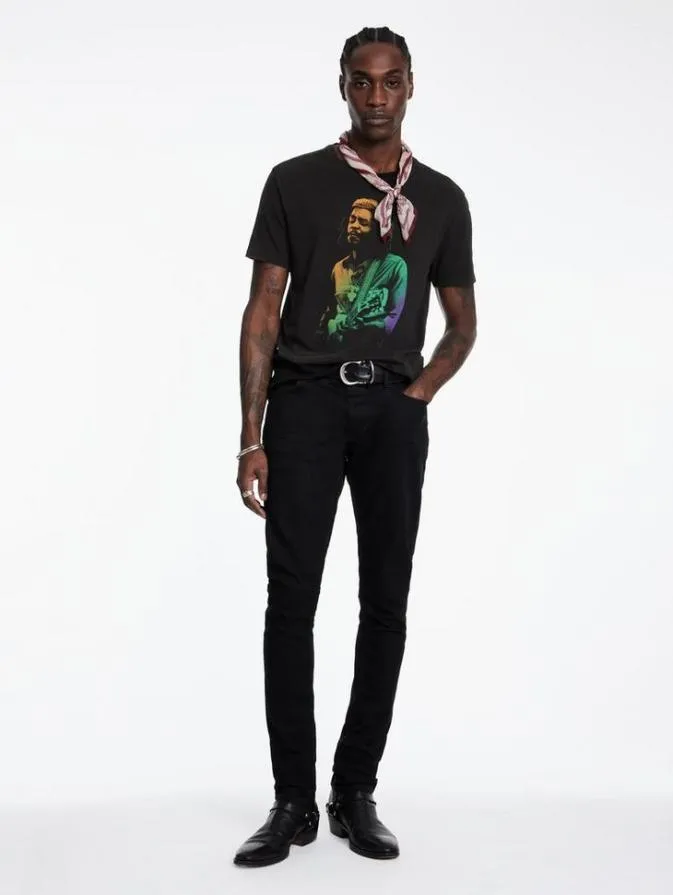 Men Graphic Tees John Varvatos PETER TOSH TEE Black