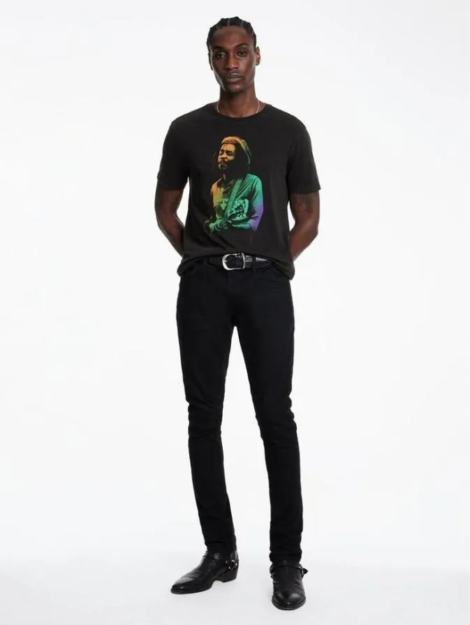 Men Graphic Tees John Varvatos PETER TOSH TEE Black