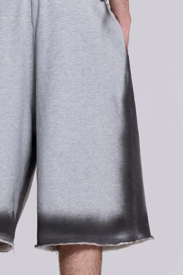 Men Grey Spray Monster Shorts Jaded London Joggers and Sweatpants