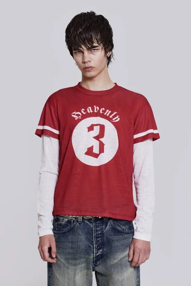 Men Heavenly Double Layer Tee Jaded London TShirts and Vests
