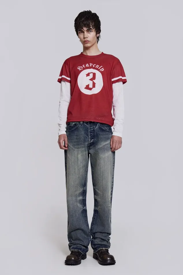 Men Heavenly Double Layer Tee Jaded London TShirts and Vests
