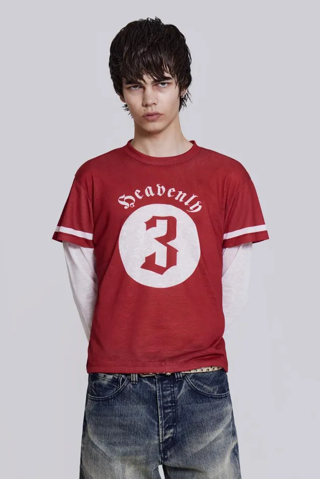 Men Heavenly Double Layer Tee Jaded London TShirts and Vests