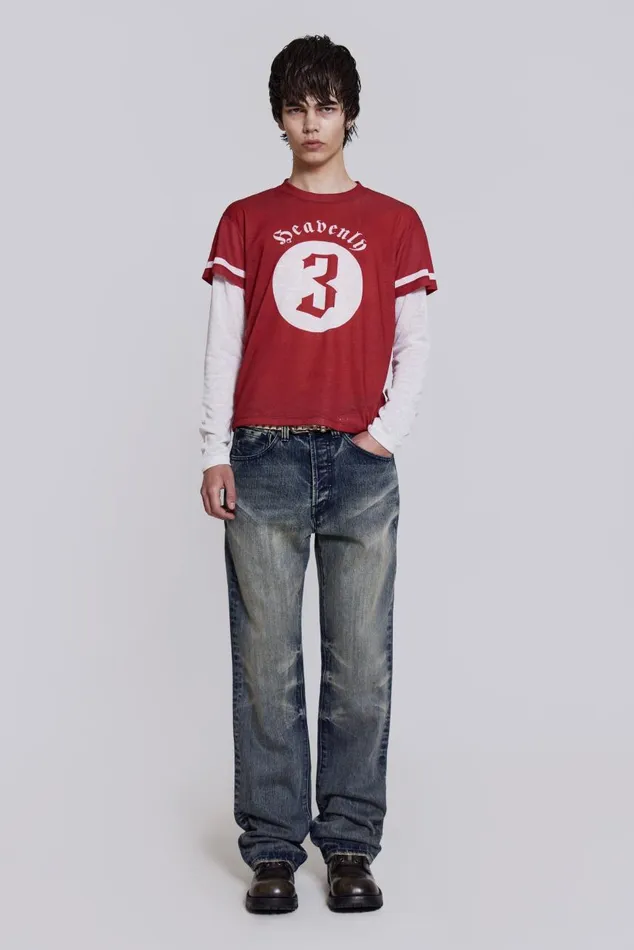 Men Heavenly Double Layer Tee Jaded London TShirts and Vests