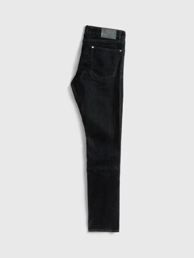 Men Jeans John Varvatos J702 8211 FLOCKED DENIM Black