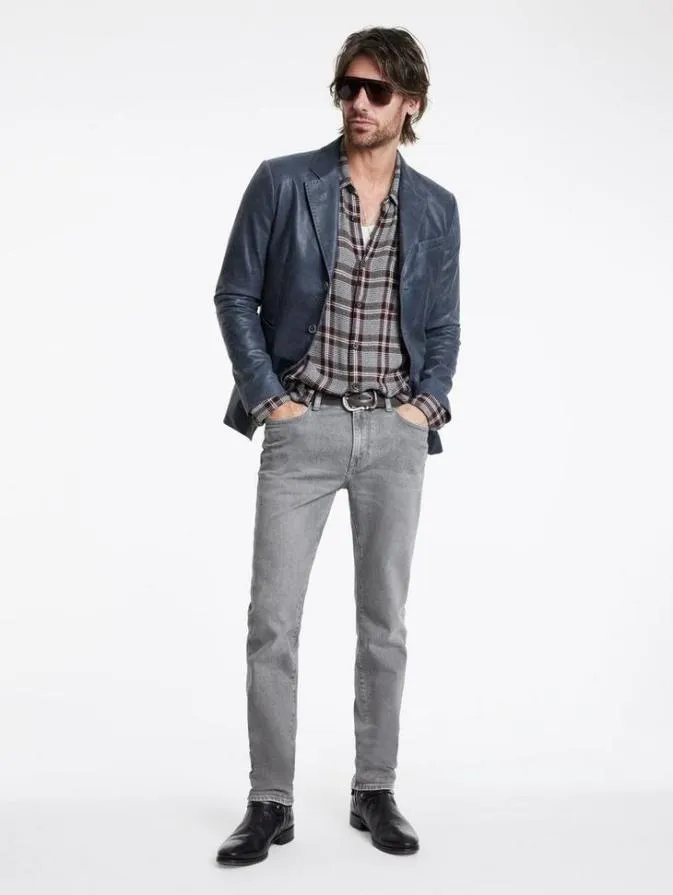 Men Jeans John Varvatos J702 8211 JAVIER WASH Belugawhite