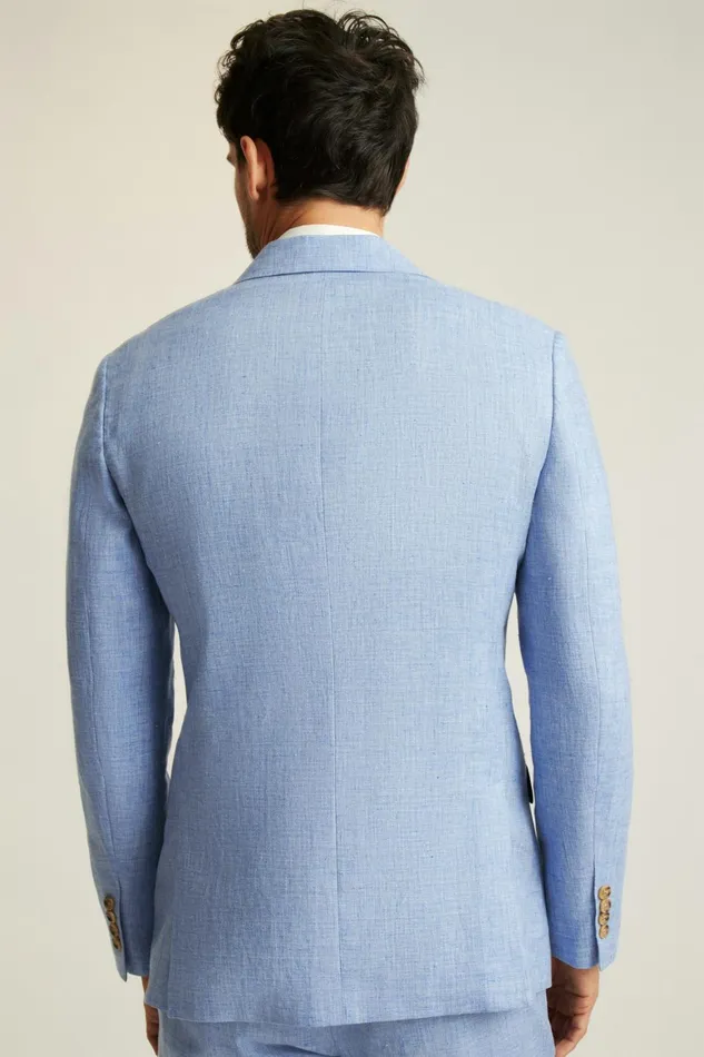 Men Jetsetter Italian Linen Blazer Light Blue Bonobos Blazers and Sport Coats