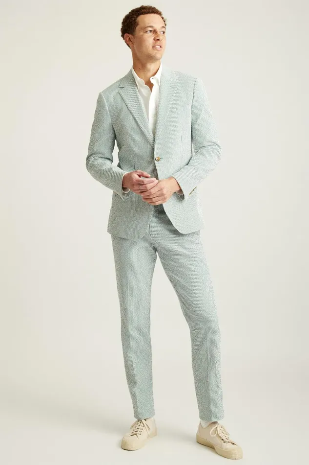 Men Jetsetter Italian Seersucker Blazer Olive And White Stripe Bonobos Blazers and Sport Coats Men Jetsetter Italian Seersucker Blazer Olive And White Stripe Bonobos Blazers and Sport Coats