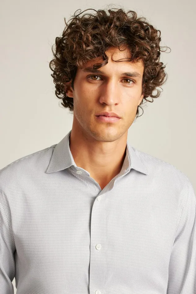 Men Jetsetter Stretch Dress Shirt Grey Texture Bonobos Business Casual Shirts