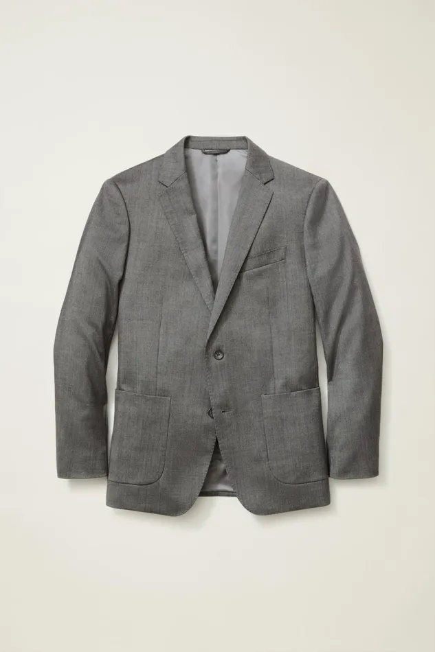 Men Jetsetter Stretch Italian Wool Blazer Grey Bonobos Blazers and Sport Coats