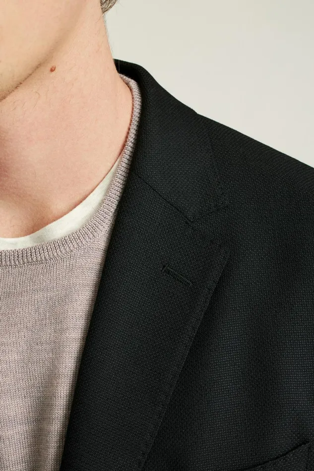 Men Jetsetter Unconstructed Italian Wool Blazer Black Bonobos Blazers and Sport Coats