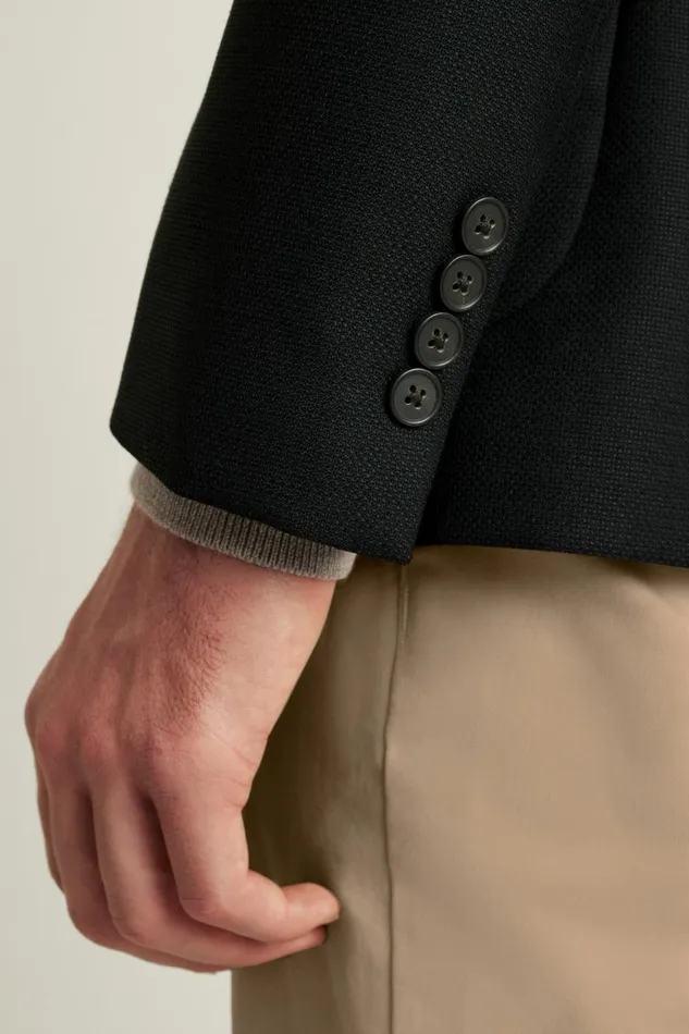Men Jetsetter Unconstructed Italian Wool Blazer Black Bonobos Blazers and Sport Coats
