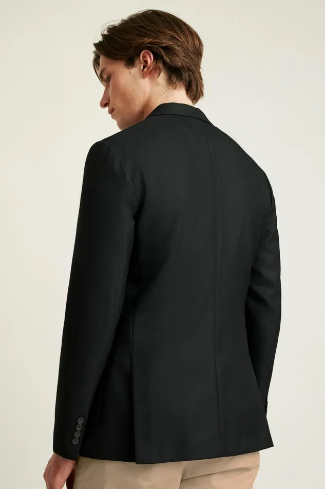 Men Jetsetter Unconstructed Italian Wool Blazer Black Bonobos Blazers and Sport Coats