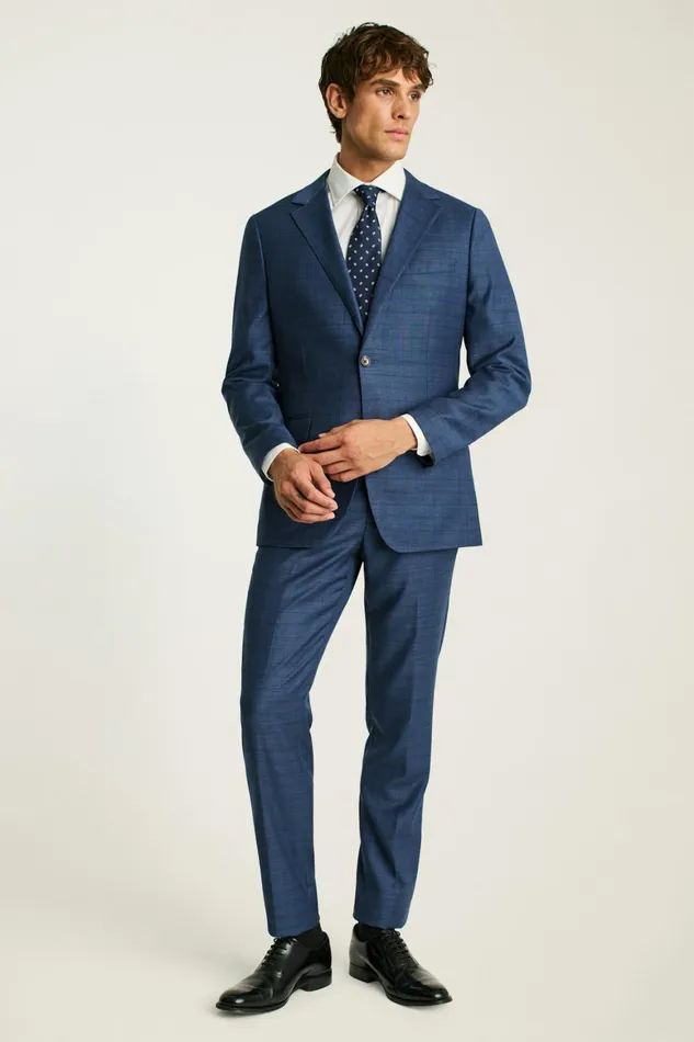 Men Jetsetter Wool Blazer Mid Blue Glen Plaid Bonobos Blazers and Sport Coats Men Jetsetter Wool Blazer Mid Blue Glen Plaid Bonobos Blazers and Sport Coats
